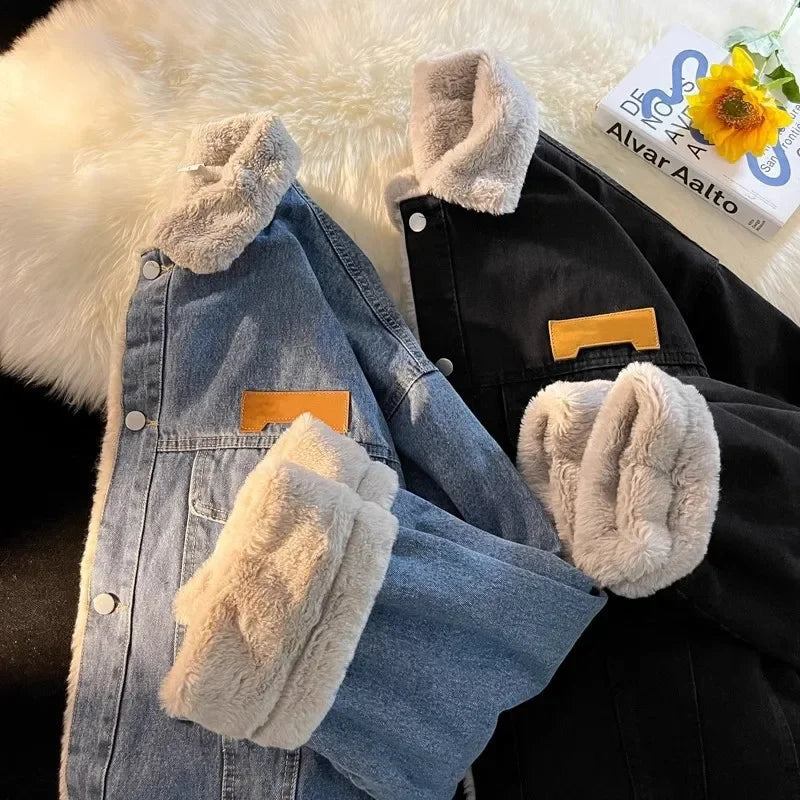 Adriel - Dick Gefütterte Jeansjacke Mit Fleece Für Herren