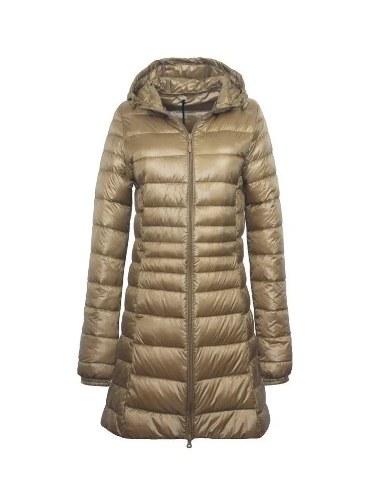 Adele – Manteau d'hiver long et matelassé pour femme